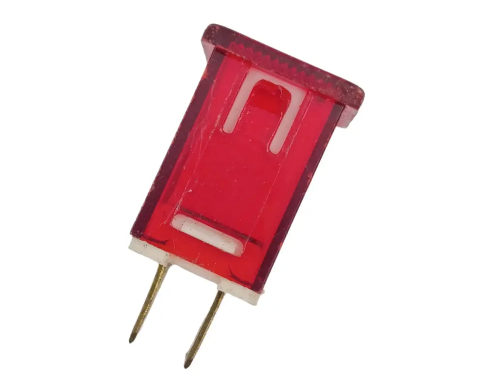 Kontrolka, doutnavka TESLA - ISZ 70 701, 220V hranatá - červená