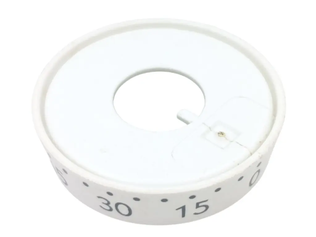Kroužek minutky pod knoflík na sporák Mora 2443, Gorenje 850103, bílý