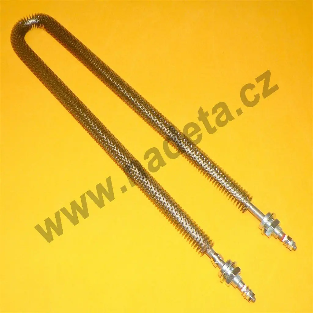 Topné těleso 1500W 230V "U" l=475mm ovinuté 2xM14