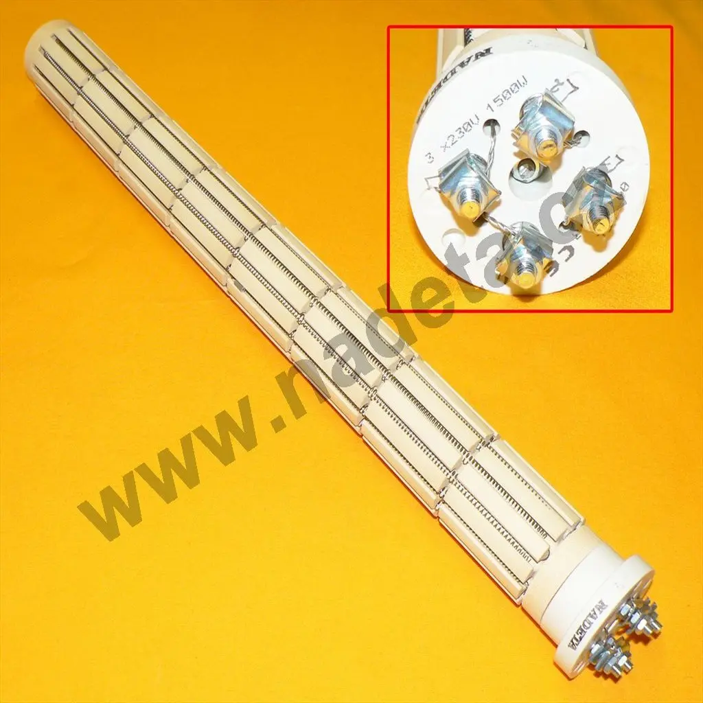 Topné těleso keramické 1500W 3 x 500W 230V / 400V 8 článků