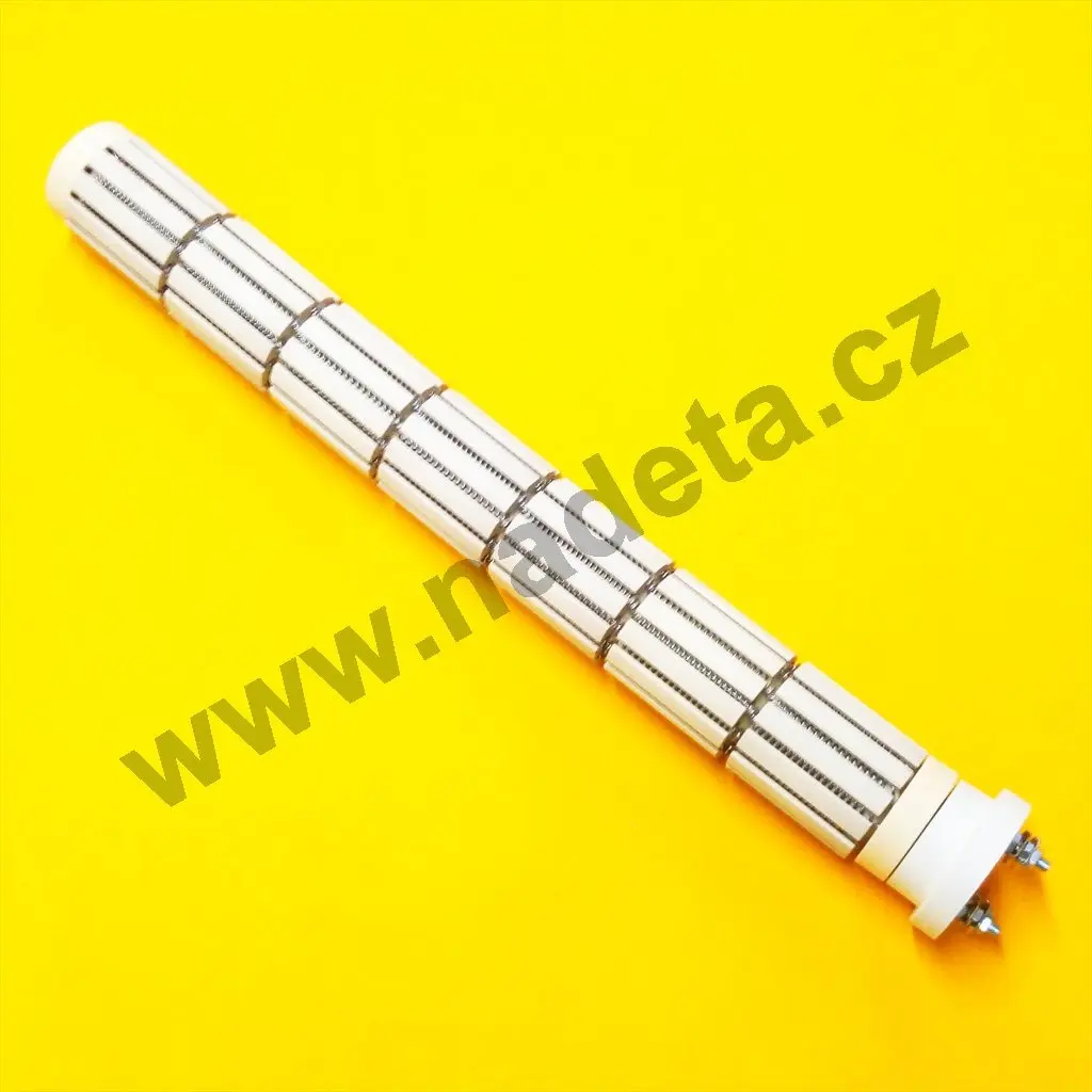 Topné těleso keramické 1500W 400V 7 článků, l=440mm do bojleru a elektrokotle