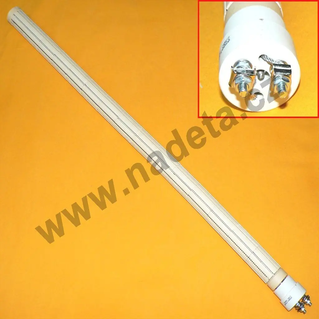 Topné těleso keramické 3000W 77cm/230V d=36mm, do bojleru a elektrokotle