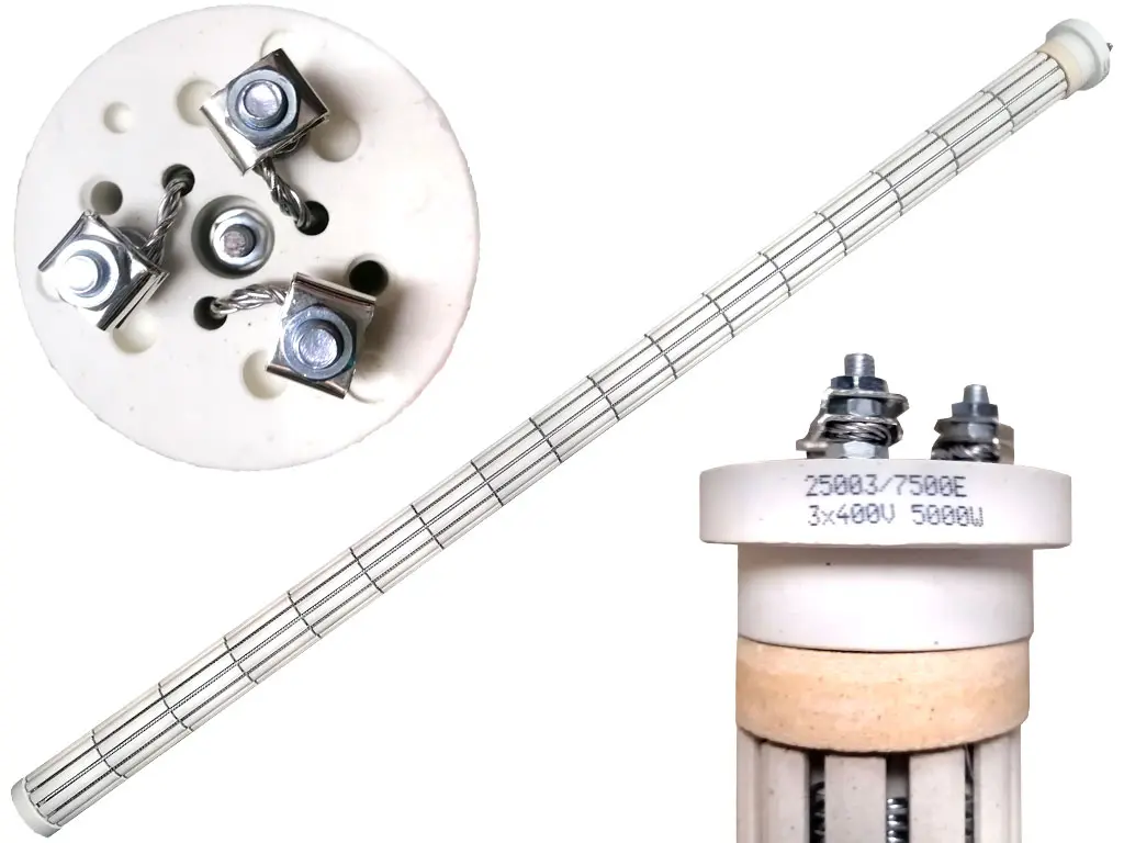 Topné těleso keramické 5000W / 3x400V, suché topné těleso