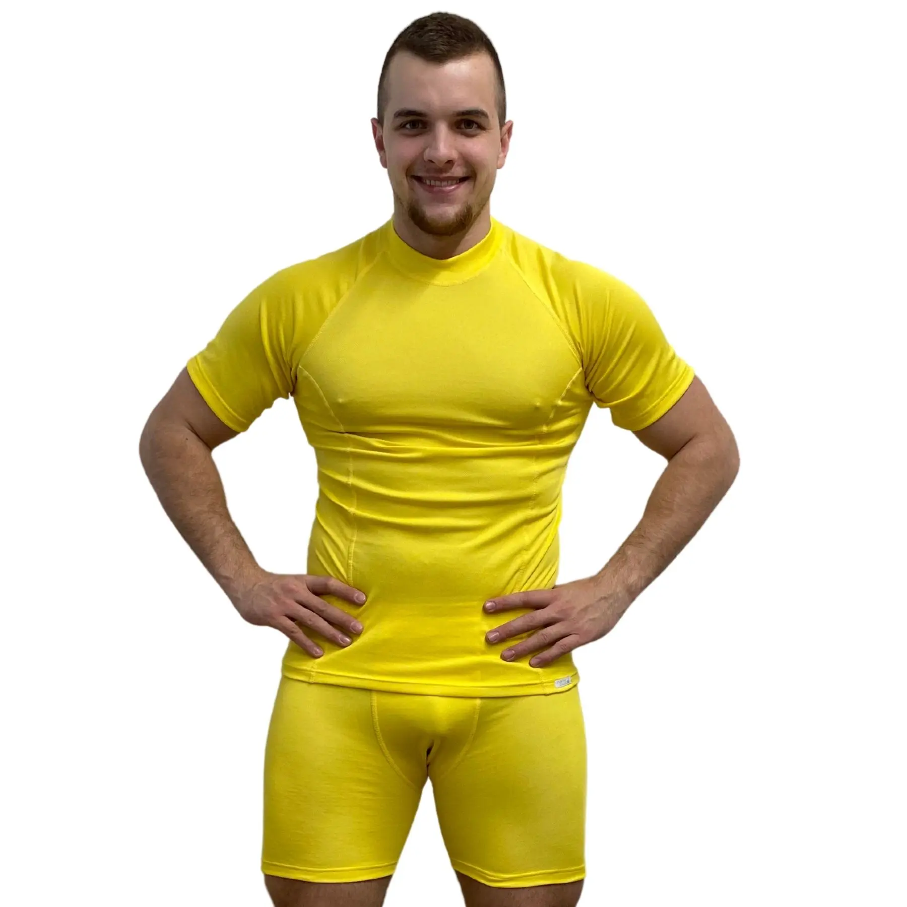 SPORT NANO triko krátký rukáv .pánské .3XL .žlutá