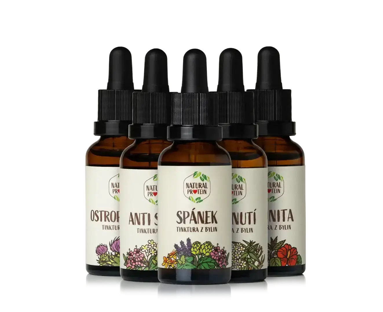 NaturalProtein Tinktury Bylinné 5 ks (slož si sám)