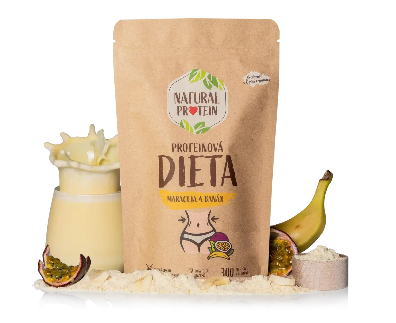 NaturalProtein Proteinová dieta Maracuja a banán