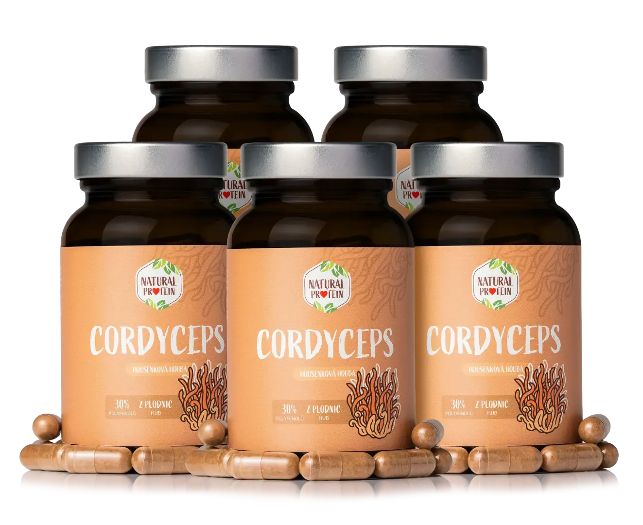 NaturalProtein Cordyceps (kapsle) 5 ks