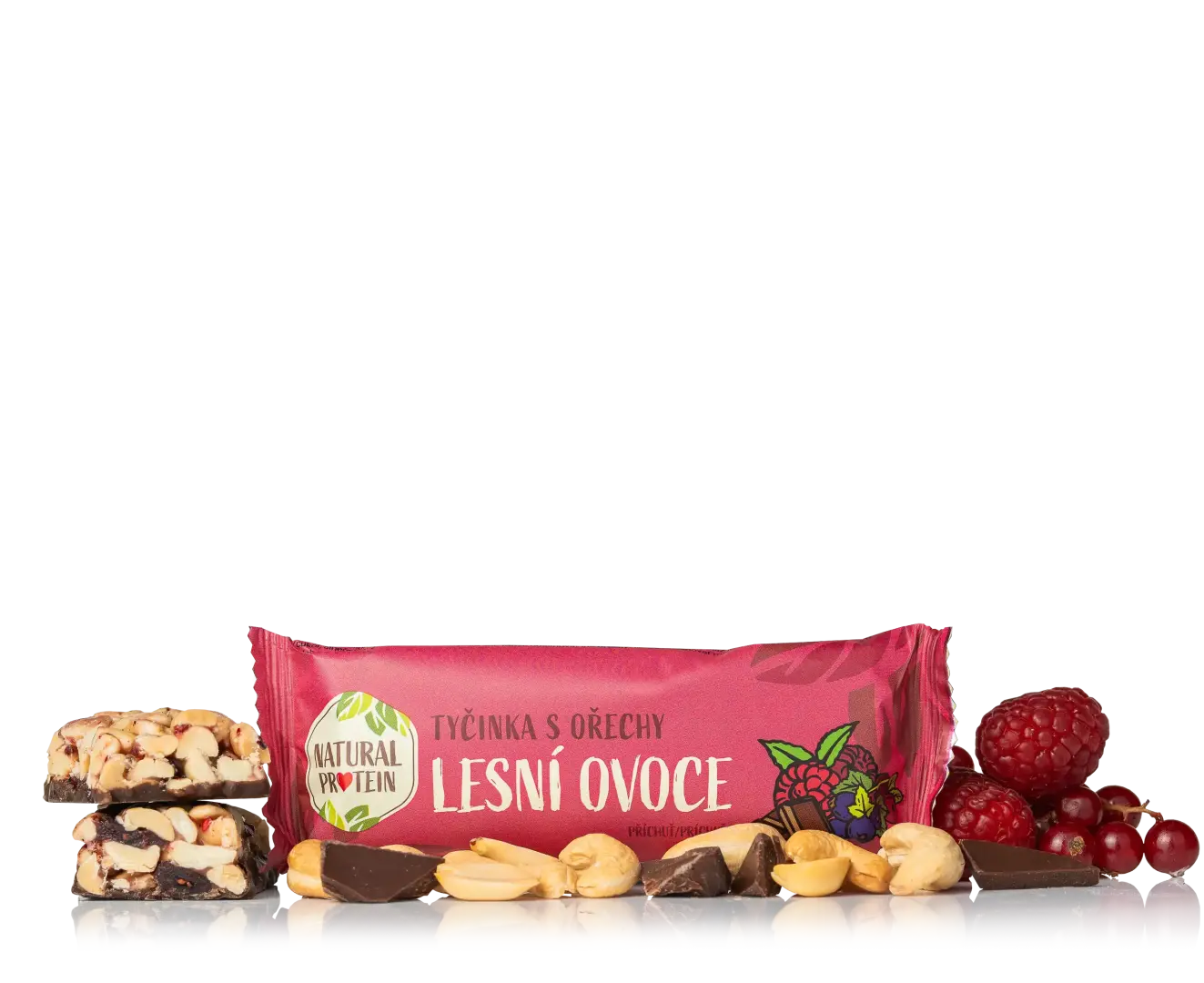 NaturalProtein Ořechová tyčinka lesní ovoce
