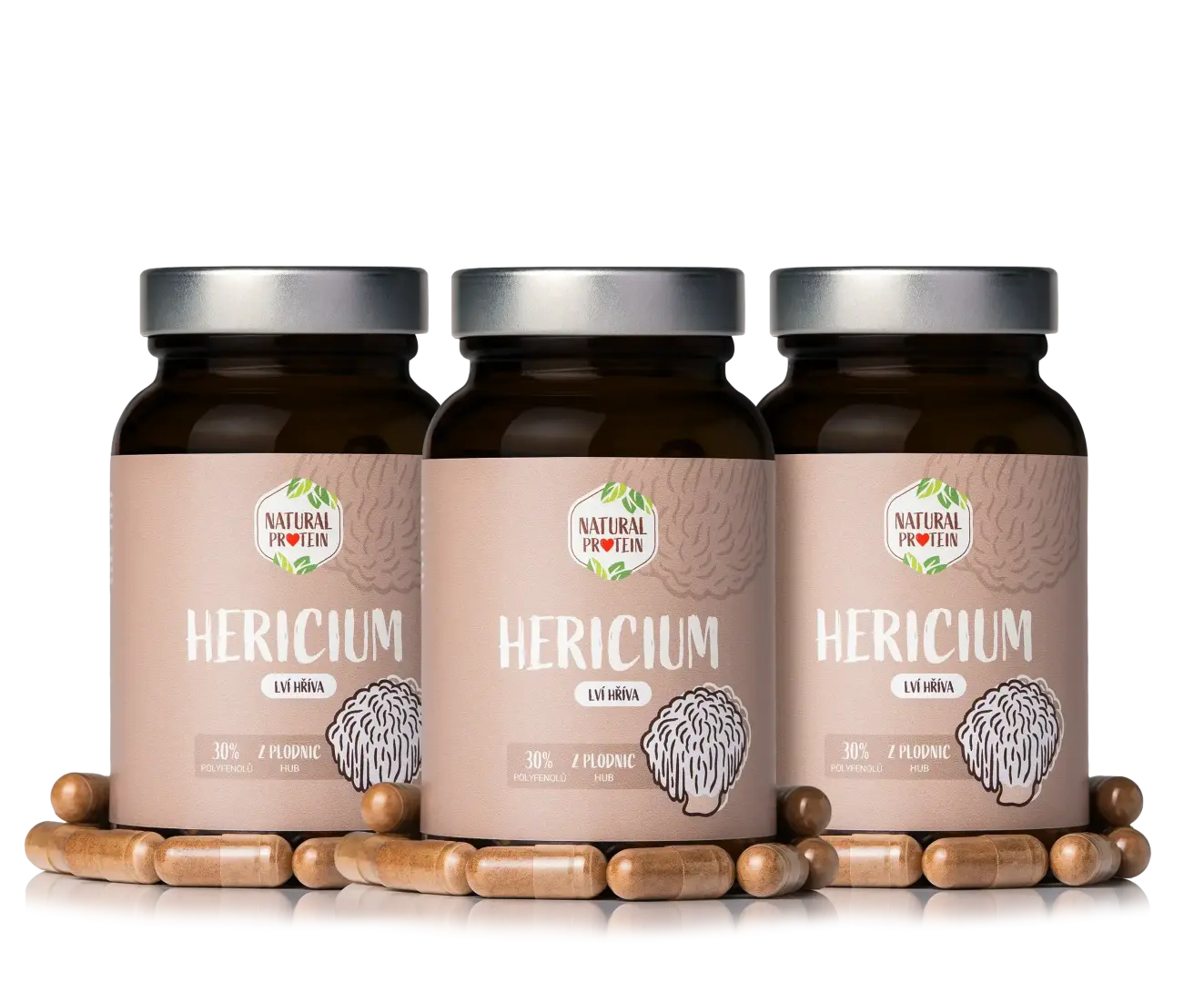 NaturalProtein Hericium (kapsle) 3 ks