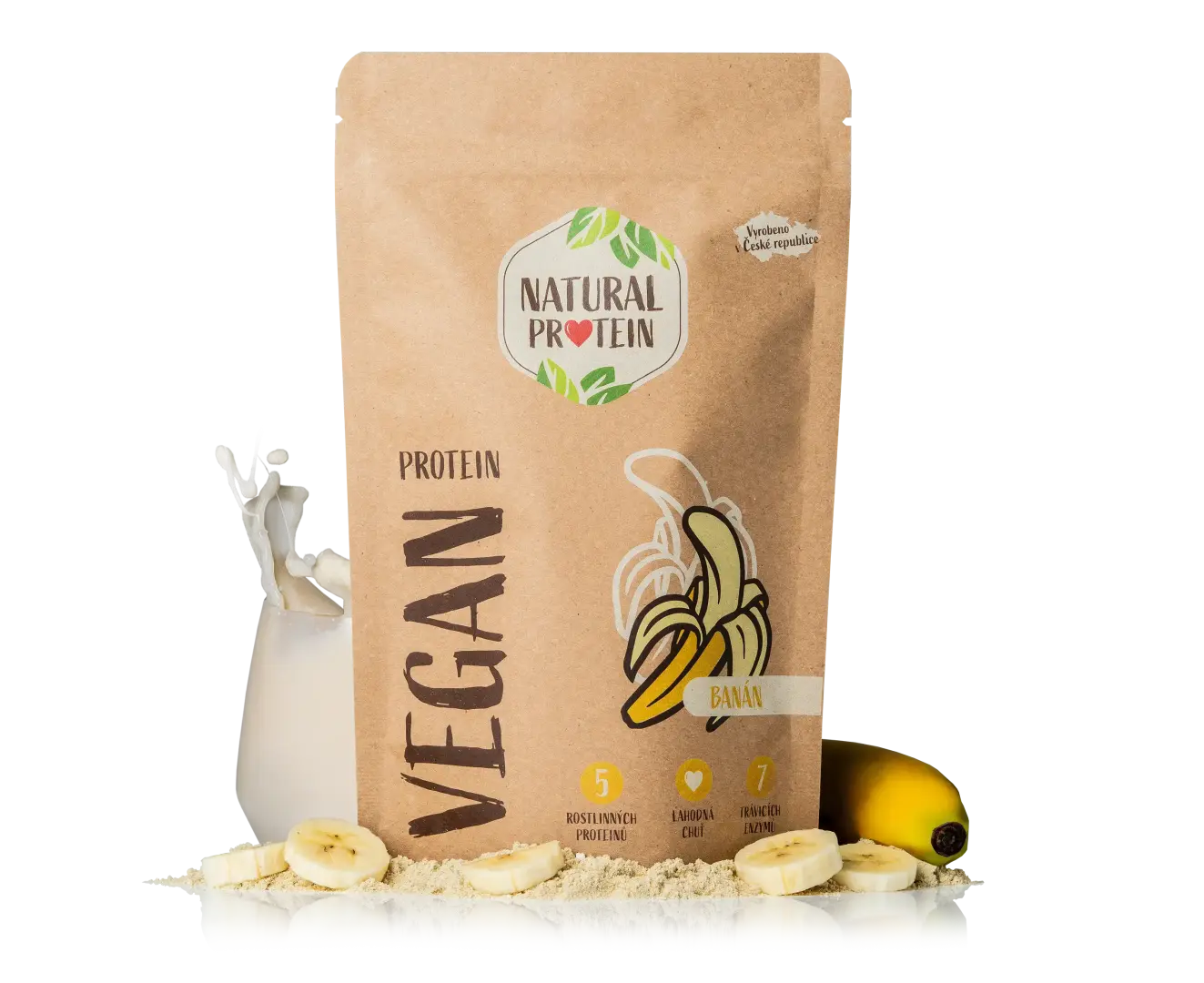 NaturalProtein Veganský protein Banán