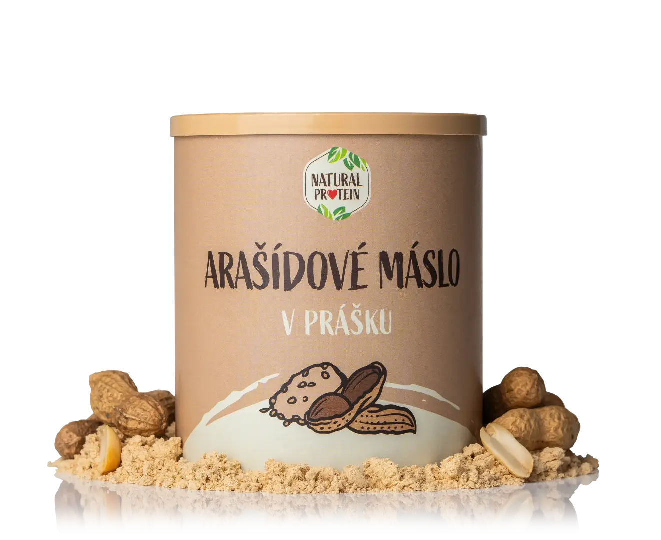 NaturalProtein Arašídové máslo v prášku
