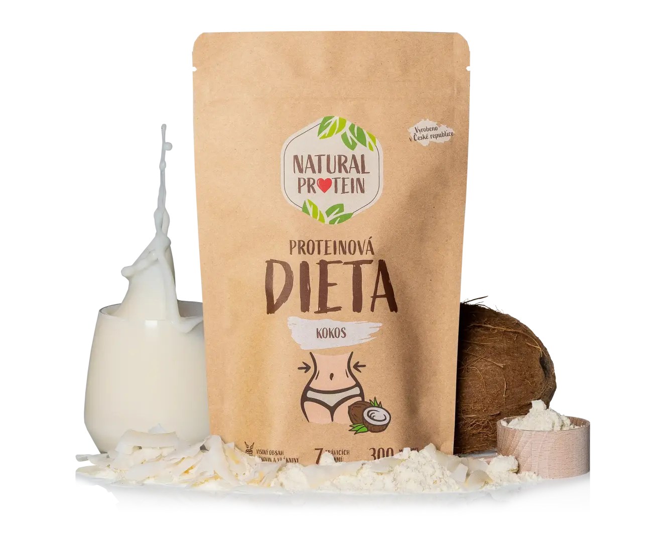 Natural Protein Proteinová dieta 350 g - kokos