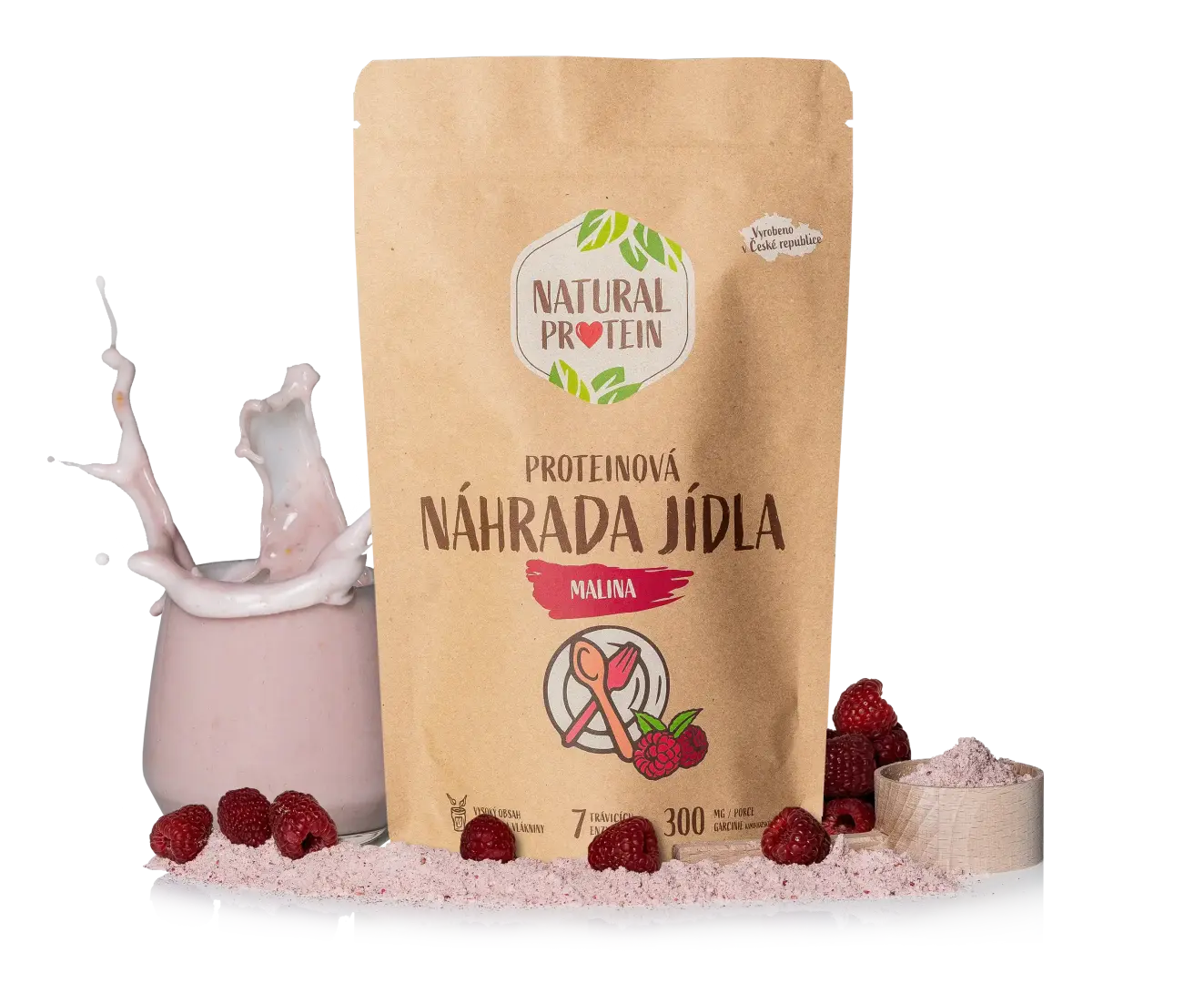 NaturalProtein Náhrada jídla Malina