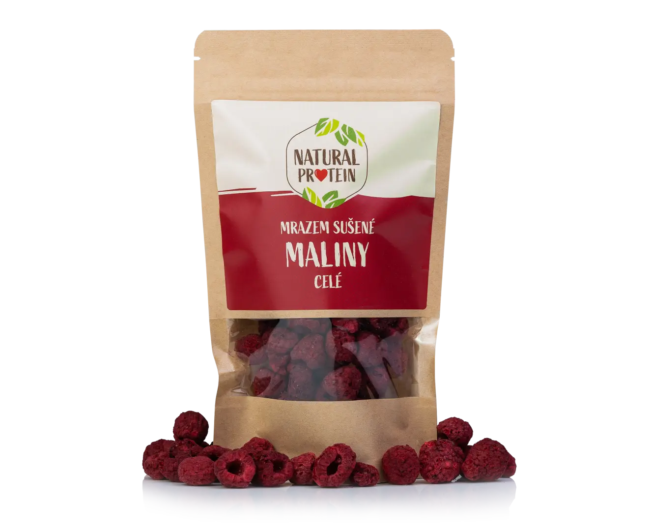 NaturalProtein Mrazem sušené maliny celé
