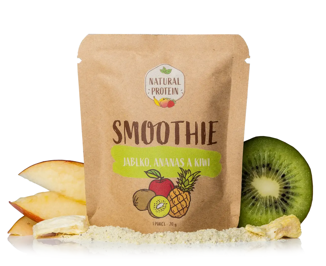 NaturalProtein Smoothie Ananas + Kiwi + Jablko