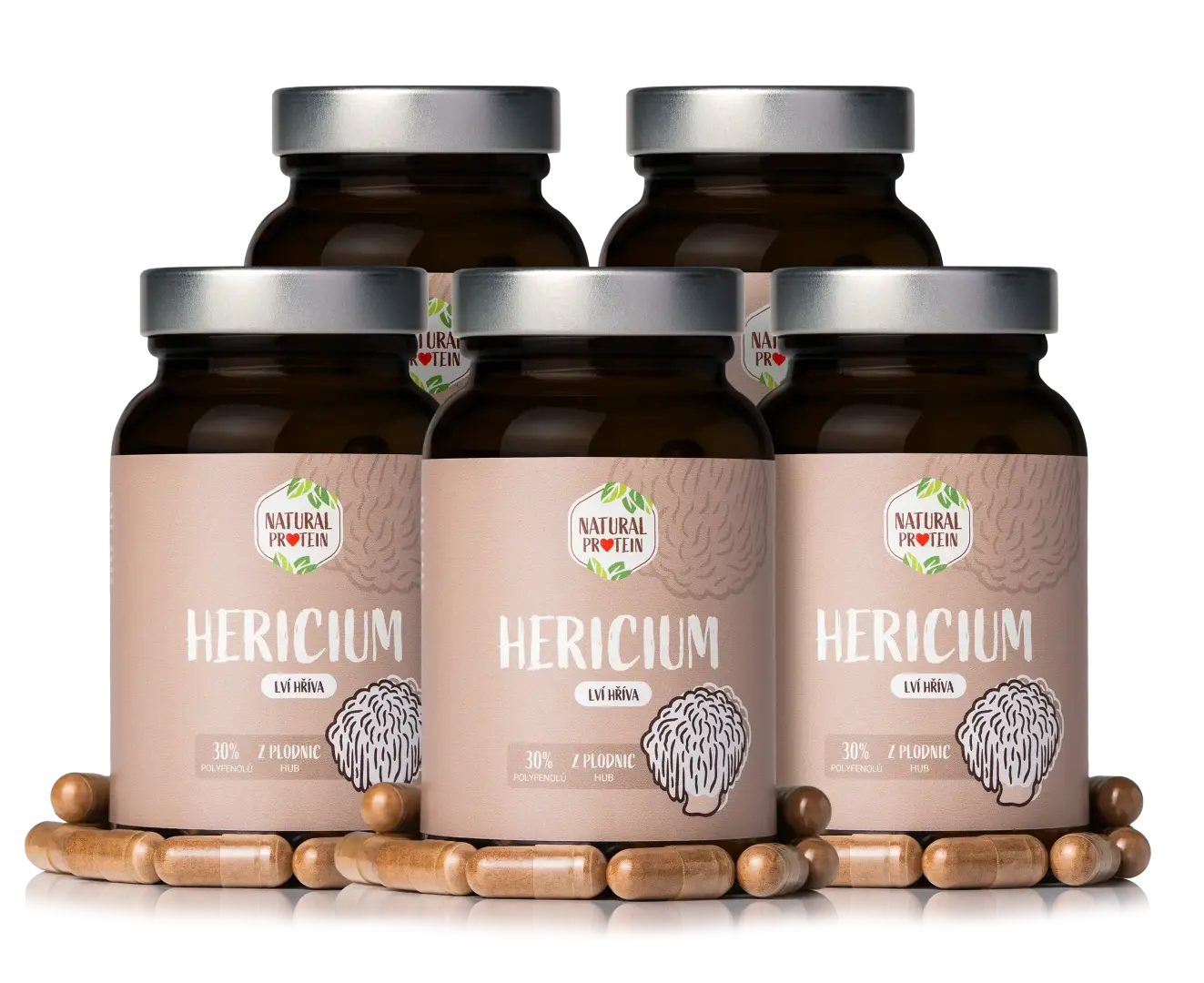 NaturalProtein Hericium (kapsle) 5 ks