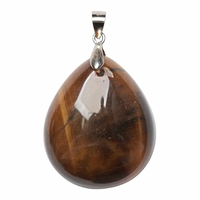 Tygří oko přívěsek stříbro Ag 925 č. 15 - 2,9 cm, 9,2 g