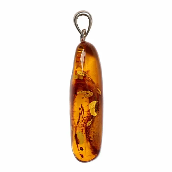Jantar přívěsek stříbro Ag 925 č. 16 - 3,1 cm, 1,9 g
