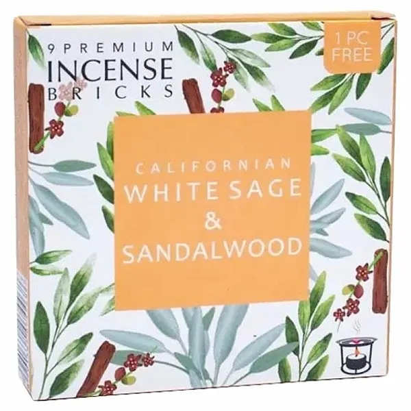 Vonné cihličky Aromafume White sage and Sandalwood - 40 g, 9 ks