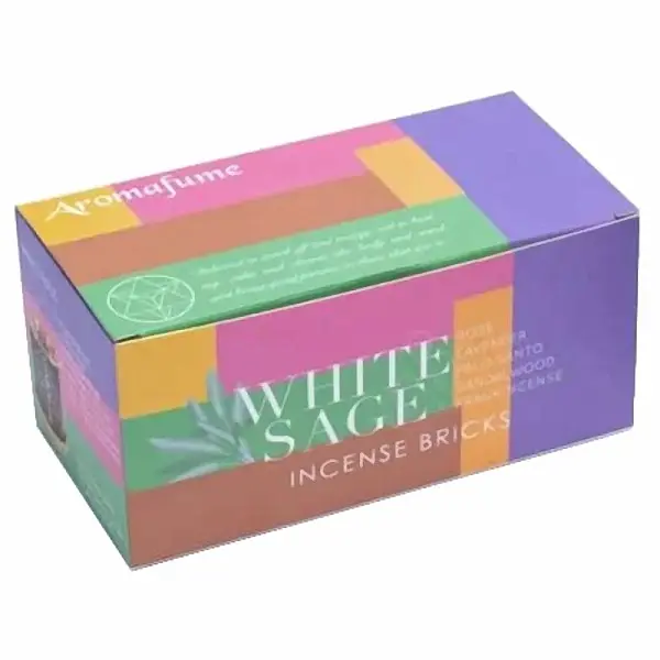 Sada Aromafume vonné cihličky Bílá šalvěj, směsi a difuzér - 12 ks cihliček