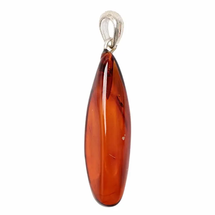 Jantar přívěsek stříbro Ag 925 č. 39 - 3 cm, 2 g