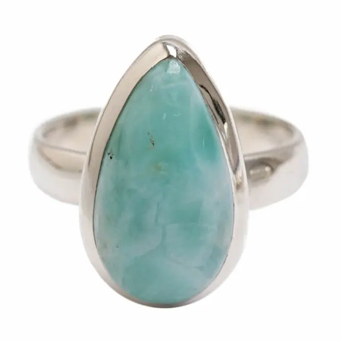 Larimar prsten stříbro Ag 925 R4157 - 54 mm (US 7), 5,4 g