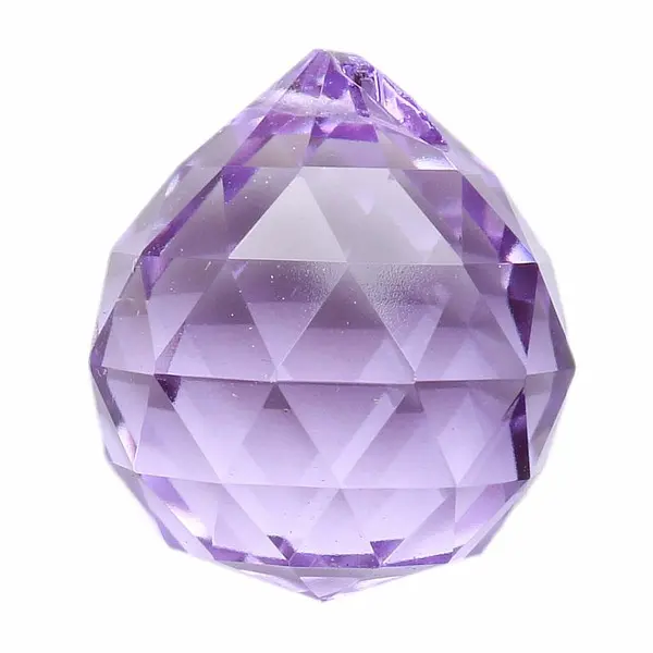 Koule Feng Shui broušený křišťál fialový XL - 50 mm