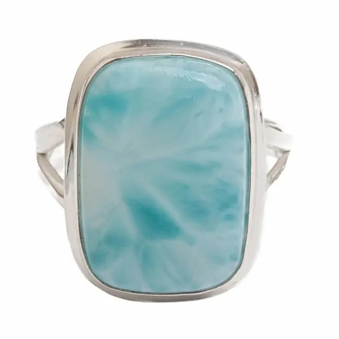 Larimar prsten stříbro Ag 925 LOT462 - 62 mm (US 10), 7,6 g