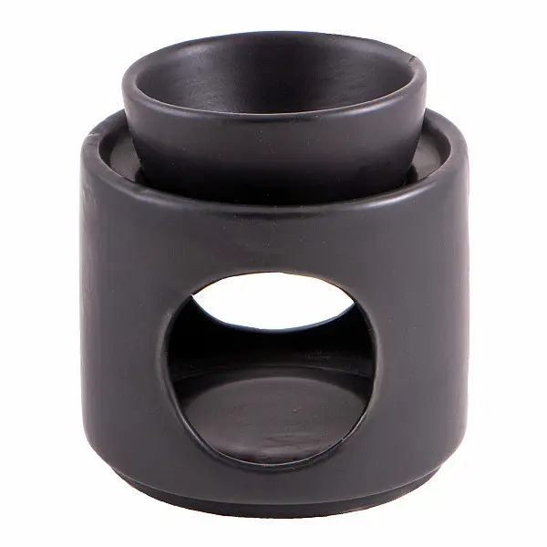 Aroma lampa keramická černá - výška 10,5 cm