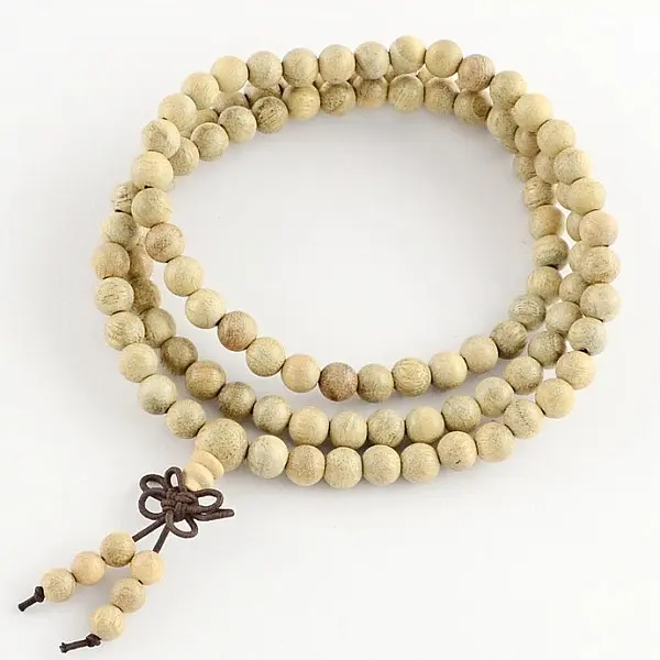 Japa Mala náhrdelník z kafrového dřeva - cca 60 cm