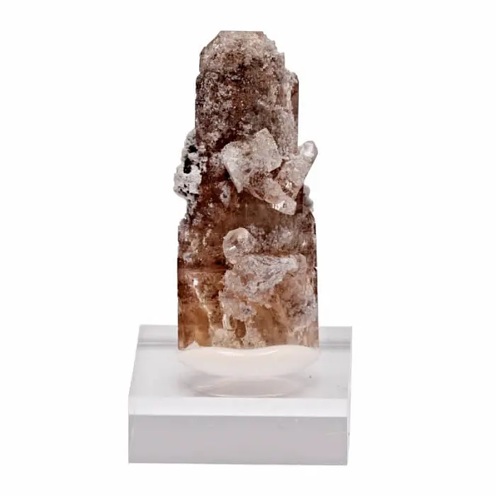 Topaz žlutohnědý krystal na stojánku USA - cca 2,2 - 2,9 cm