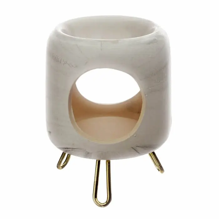 Aroma lampa keramická White cylinder - cca 8 x 11,5 cm