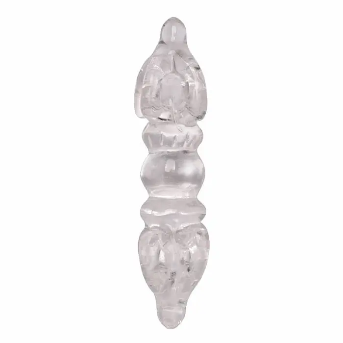 Dordže z křišťálu - dekorace - cca 6,5 cm