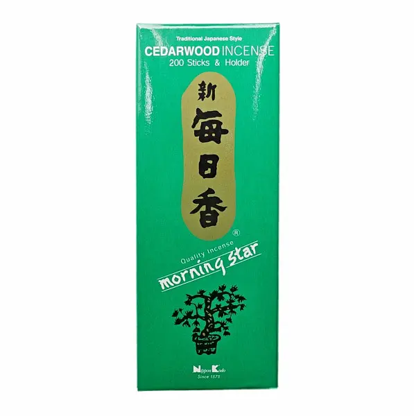 Vonné tyčinky Nippon Kodo Morning star cedar wood 200 tyčinek - 200 tyčinek