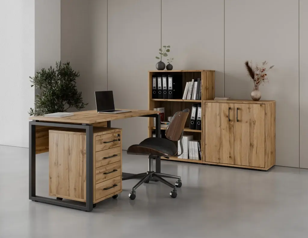 Kancelářská sestava NEJBY GIANNI PREMIUM 3, dub wotan