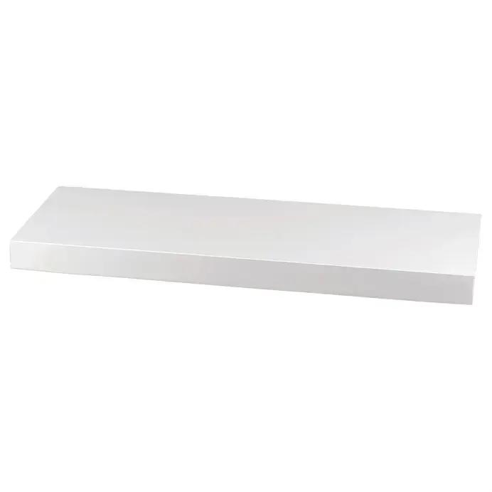 Nástěnná polička KALEB 60 cm, bílý vysoký lesk