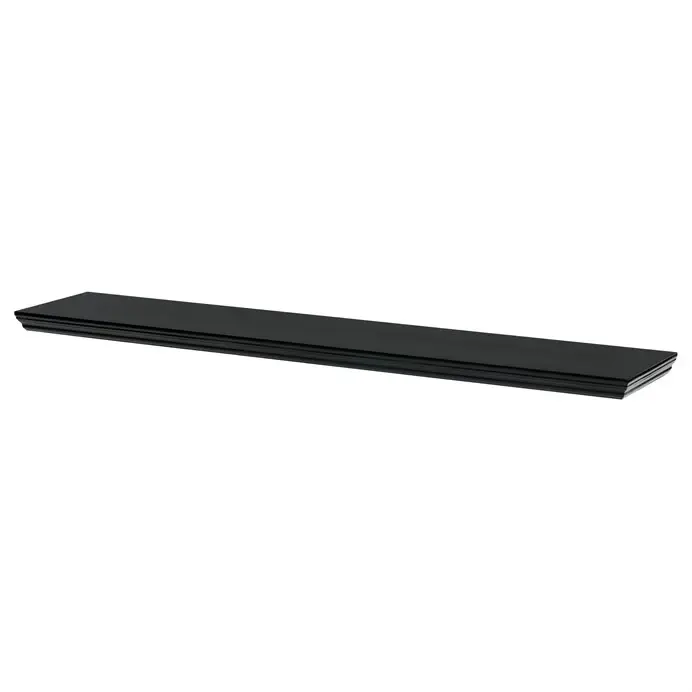 Nástěnná polička WELNALYOR 120 cm, černá
