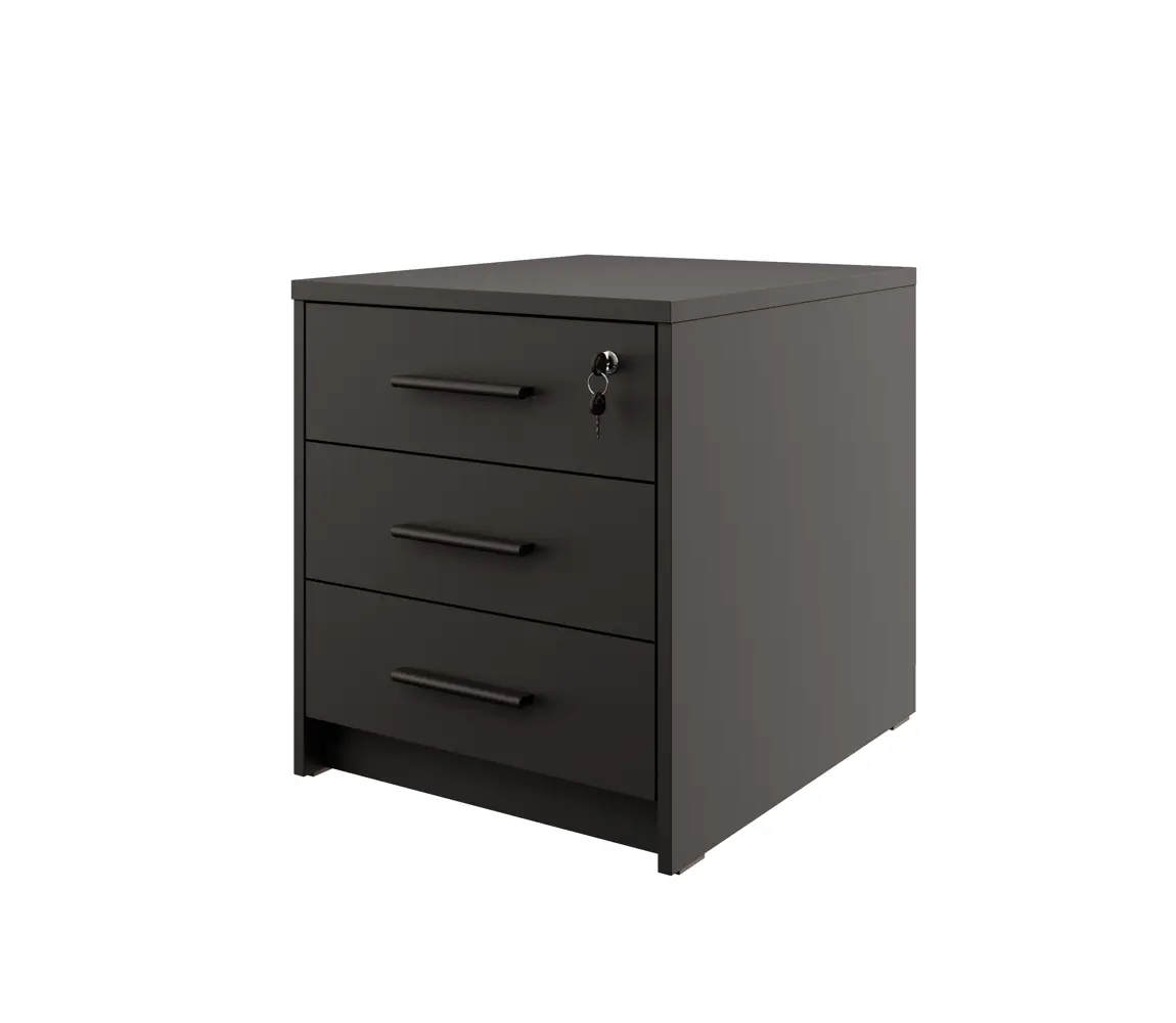 Uzamykatelná komoda pod tiskárnu NEJBY GIANNI, hloubka 60 cm, antracit