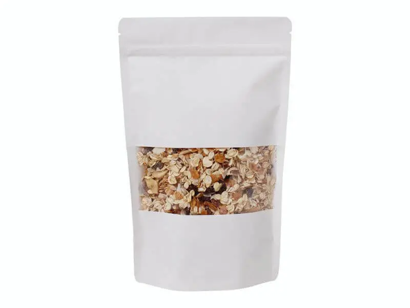 Doypack sáček 180*290 mm, 1000 ml, bílý s okénkem, 100 ks