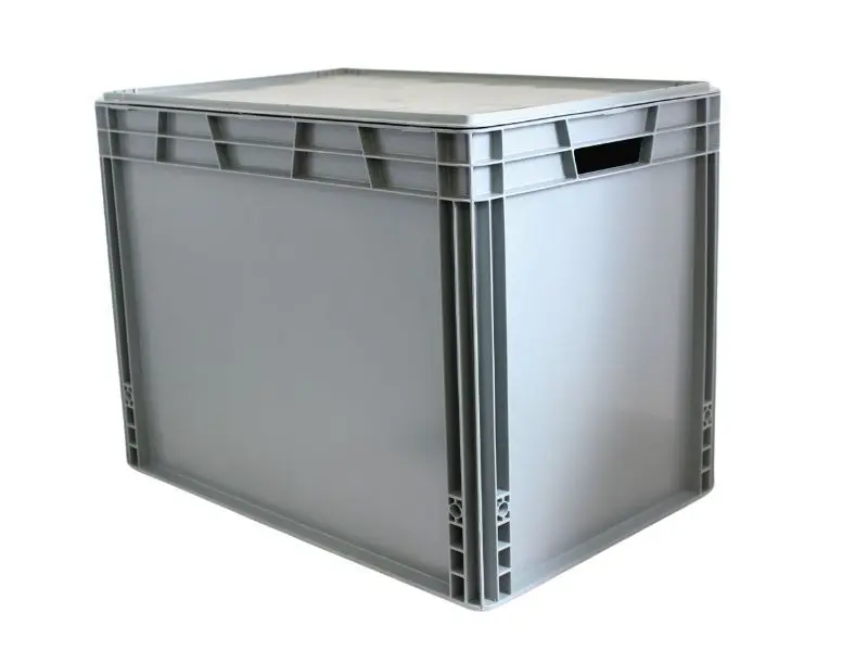 Tavobal Euro přepravka s víkem 600*400*450 mm, šedá