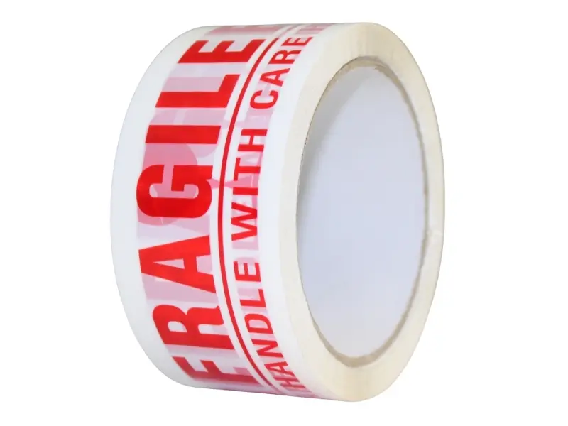 TAVOBAL Lepící páska 48mm*66m, s potiskem FRAGILE červeno-bílá