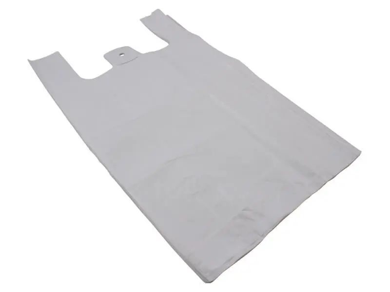 Tavobal Mikroténová taška 10kg, 30+15*53cm, balení blok 100 ks, bílá