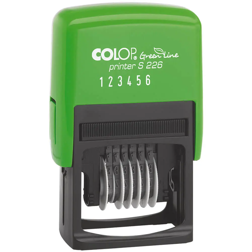 razítko COLOP Printer S 226 Numberer Green Line - vč. štočku