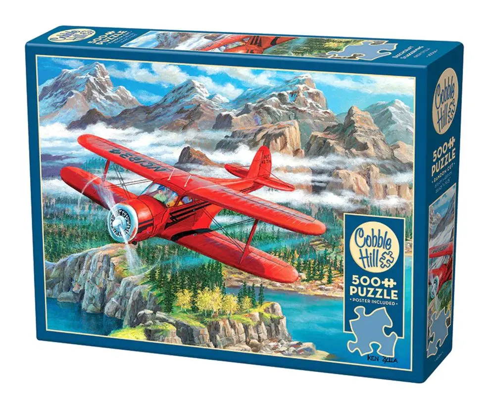 Cobble Hill Puzzle Letadlo Beechcraft Staggerwing 500 dílků