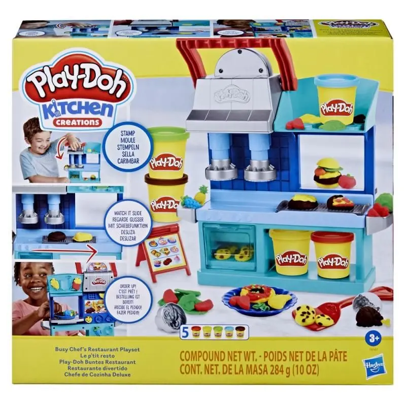 Hasbro play doh restaurace vytíženého šéfkuchaře, f8107