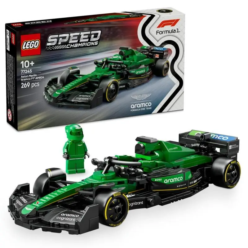 Lego® speed champions 77245 závodní auto aston martin aramco f1® amr24