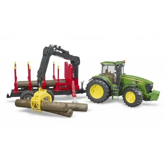 Bruder 3054 John Deere 7930 s přívěsem na klády