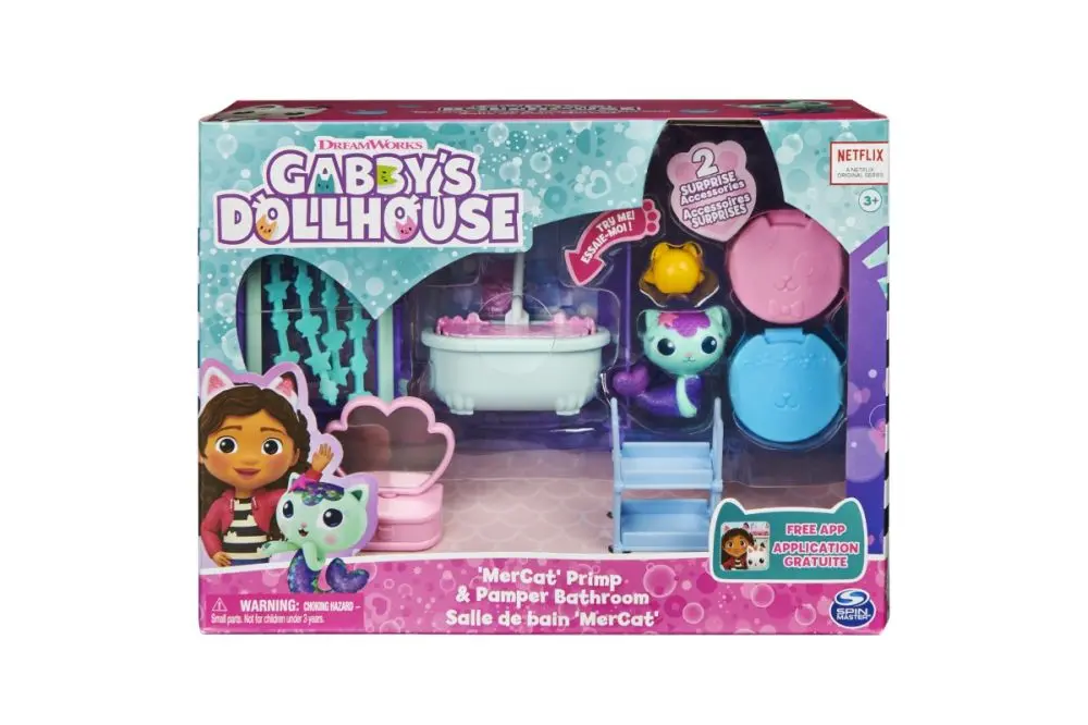 Spin master gabby's dollhouse deluxe koupelna s rybočkou