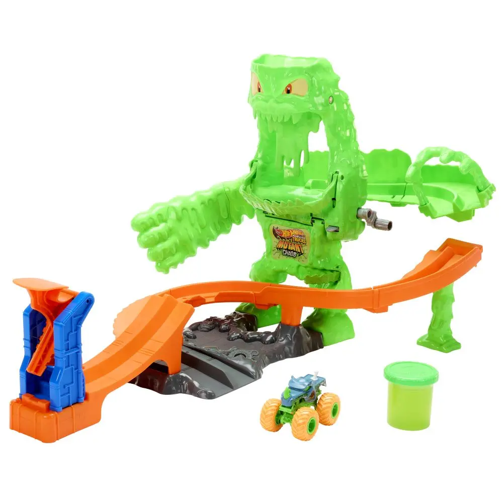 Mattel hot wheels® monster trucks mutant chaos slime smyčka, jmk90