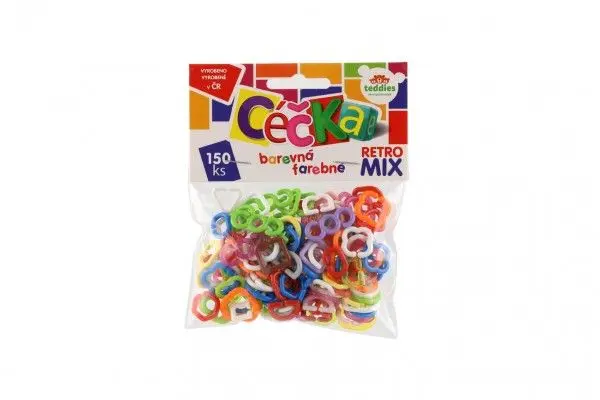 Céčka barevná retro mix 150 ks